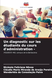 diagnostic sur les étudiants du cours d'administration -