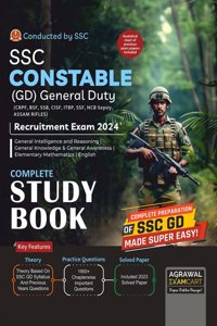 Examcart SSC Constable GD Complete Guidebook for 2024 Exam in English