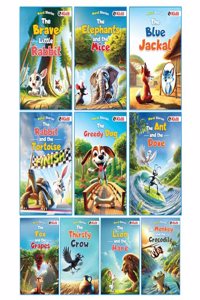 Moral Story Books For Kids | 10 Bedtime Story Books Set For Children | Short Animal tales with Colorful 3D Animated Pictures For 3, 4, 5, 6, 7, 8, 9, 10 Years Old - PW Kids