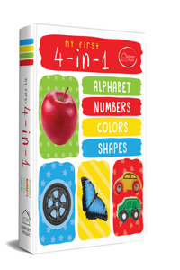 My First 4 In 1 Alphabet Numbers Colours Shapes: Padded Board Books