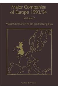 Major Companies of Europe 1993/94