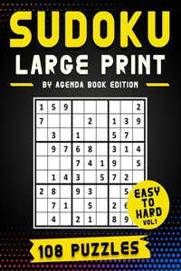 Sudoku Large Print 108 Puzzles Easy to Hard