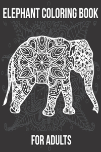 Elephant Coloring Book For Adults