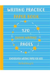 writing practice paper book