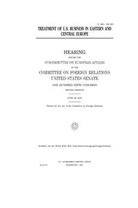 Treatment of U.S. business in Eastern and Central Europe