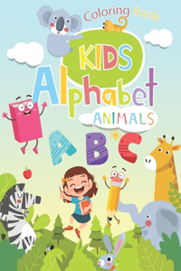 Kids alphabet animals Coloring Book