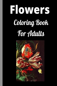 Flowers Adult Coloring Book