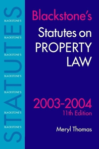 Statutes on Property Law 2003/2004