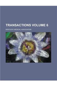 Transactions Volume 6