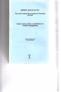 Hidden Holocaust?: Gay and Lesbian Persecution in Germany (1933-455) (Lesbian & gay studies) Paperback