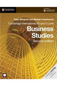 Cambridge International AS and A Level Business Studies Coursebook with CD-ROM