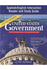 Holt McDougal United States Government: Principles in Practice: Spanish/English Interactive Reader and Study Guide