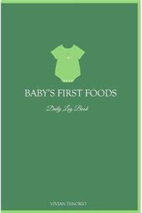 Baby's First Foods Daily Log Book