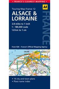 Road Map Alsace & Lorraine
