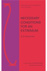 Necessary Conditions for an Extremum