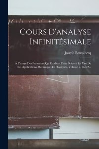 Cours D'analyse Infinitésimale