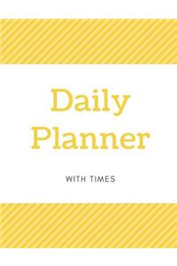 Daily Planner with Times