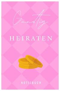Günstig Heiraten Notizbuch