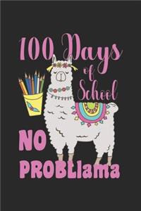 100 Days Of School No Probllama