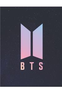 I love BTS Glittery K-pop Notebook