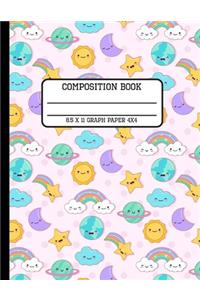 Composition Book Graph Paper 4x4