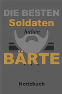 Die Besten Soldaten Haben Bärte Notizbuch