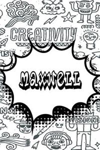 Maxwell: Jiu-Jitsu Training Log Book Doodle Journal Notebook 120 Pages 6x9