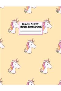 Blank Sheet Music Notebook