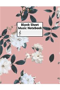 Blank Sheet Music Notebook