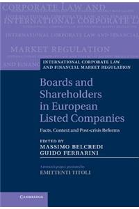 Boards and Shareholders in European Listed Companies