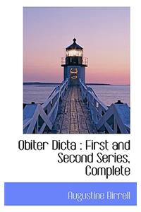 Obiter Dicta
