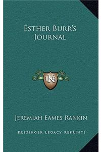 Esther Burr's Journal