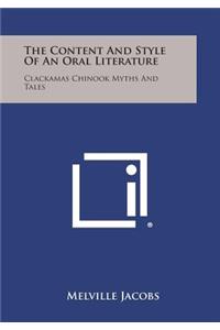 Content And Style Of An Oral Literature