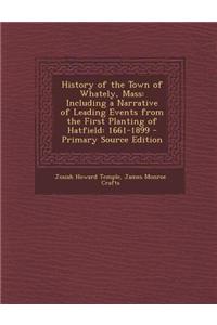 History of the Town of Whately, Mass