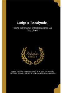 Lodge's 'Rosalynde, '