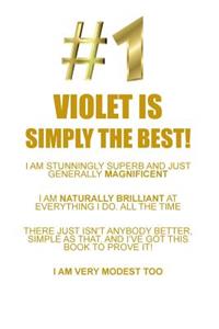 Violet Is Simply the Best Affirmations Workbook Positive Affirmations Workbook Includes: Mentoring Questions, Guidance, Supporting You