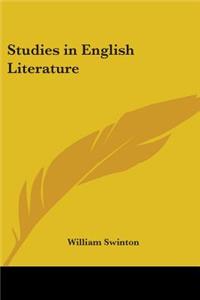 Studies in English Literature