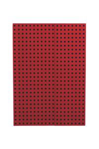 Red on Black (Quadro) B5 Lined Notebook