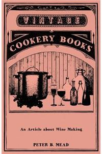 Article about Wine Making