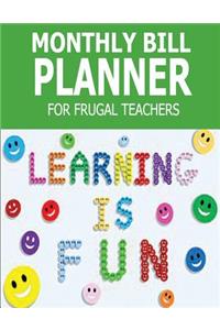 Monthly Bill Planner for Frugal Teachers