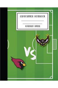 Unruled Composition Notebook Teen American Football Soccer Workbook 8