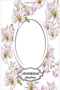 Notebook Journal Dot-grid Notebook Purple Flowers
