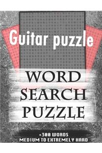 Guitar puzzle WORD SEARCH PUZZLE +300 WORDS Medium To Extremely Hard
