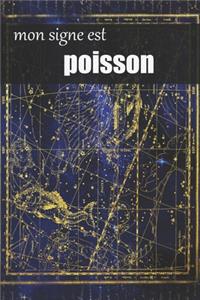 poisson signe astrologique, carnet ligné