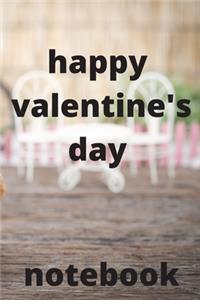 Happy valentine's day notebook