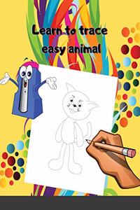 Learn to trace easy animal