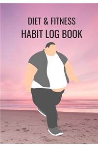 Diet & Fitness Habit Log Book