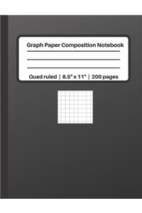 Graph Paper Composition Notebook Quad ruled - 8.5