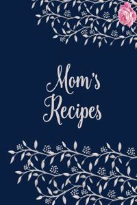 Mom�s Cookbook - Blank Cookbook for Family Recipes