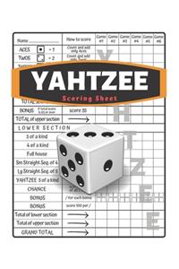 Yahtzee Scoring Sheet